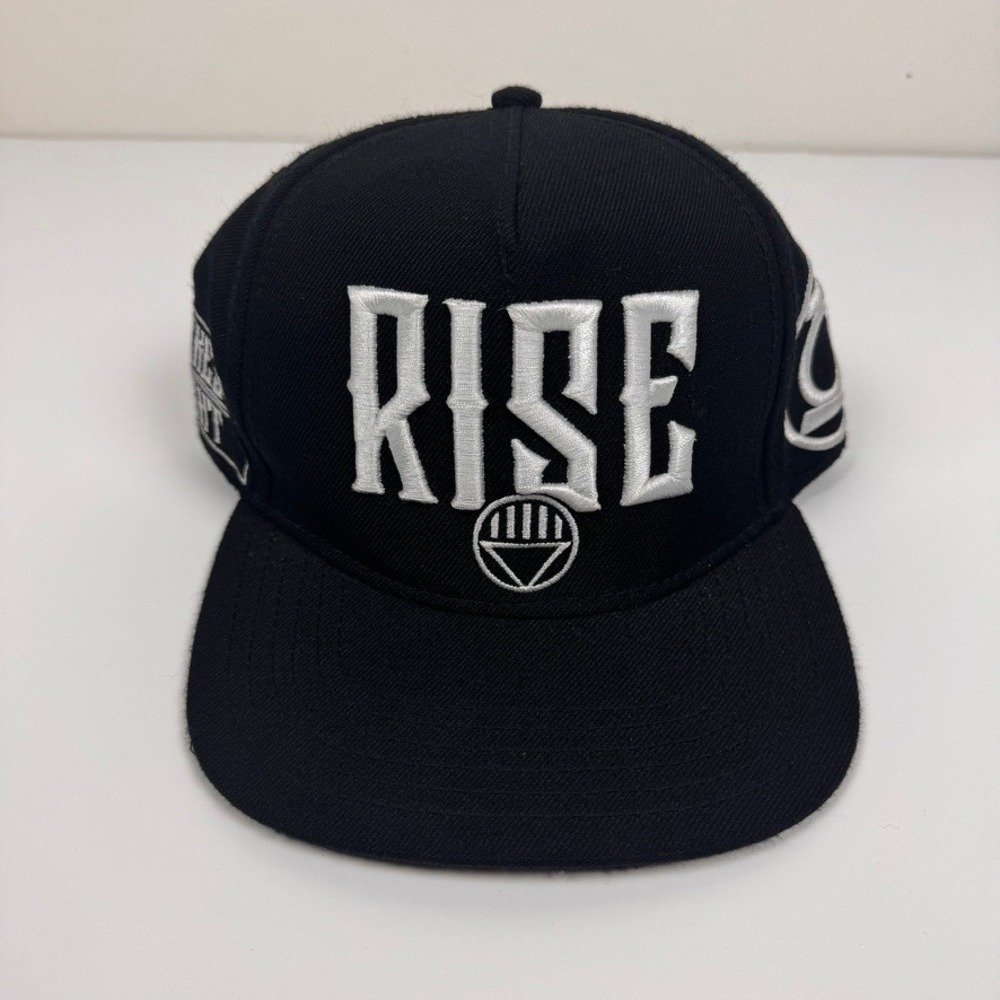 DC Comics Green Lantern Blackest Night Rise Snapback Hat Black Embroidered Cap